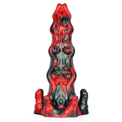 MONSTERED Gode Hortarix 19 x 5.5cm Noir et Rouge